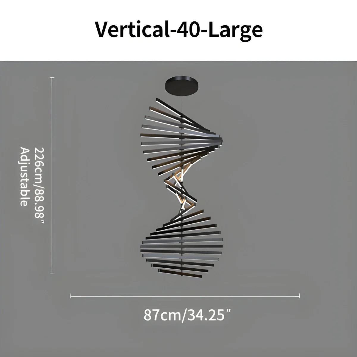 Eloer Linear Fish Bone Modeling Chandelier