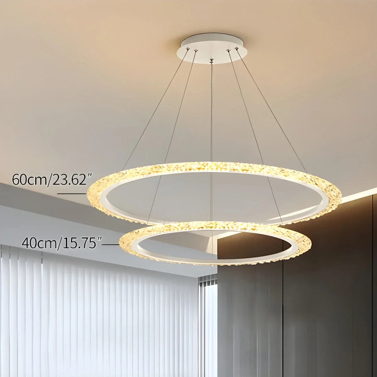 Eloer Light Luxury Ring Chandelier for Living Room