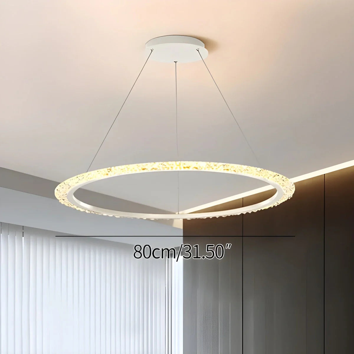 Eloer Light Luxury Ring Chandelier for Living Room