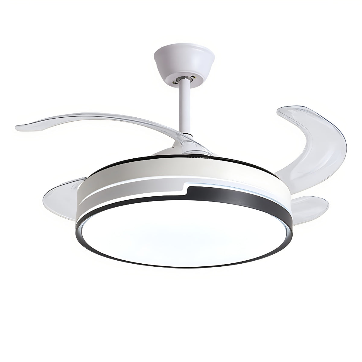 Eloer Remote Minimalist Hugger Ceiling Fan Light
