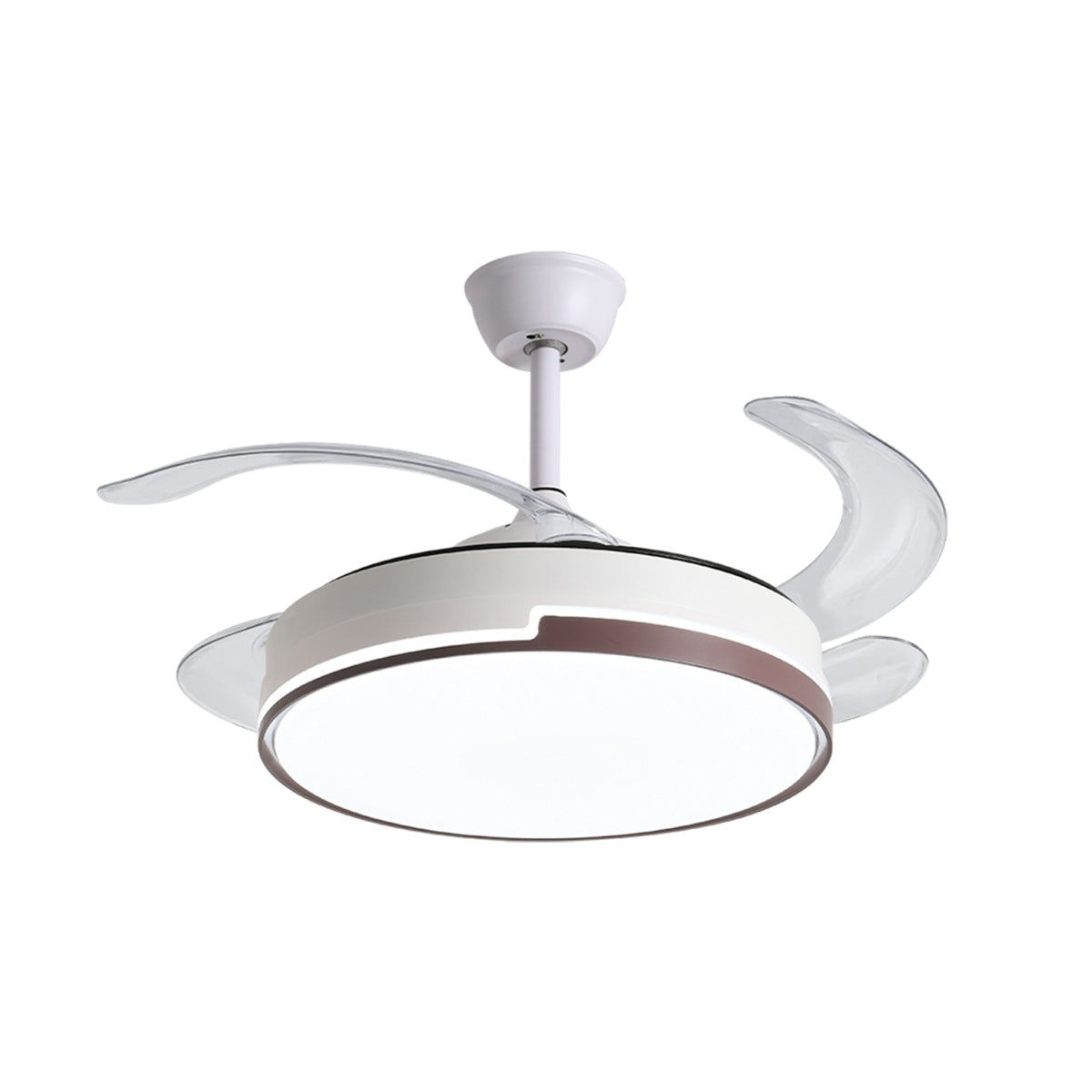 Eloer Remote Minimalist Hugger Ceiling Fan Light
