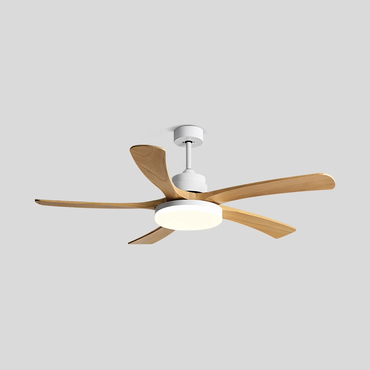 Eloer High Wind Solid Wood Ceiling Fan Light