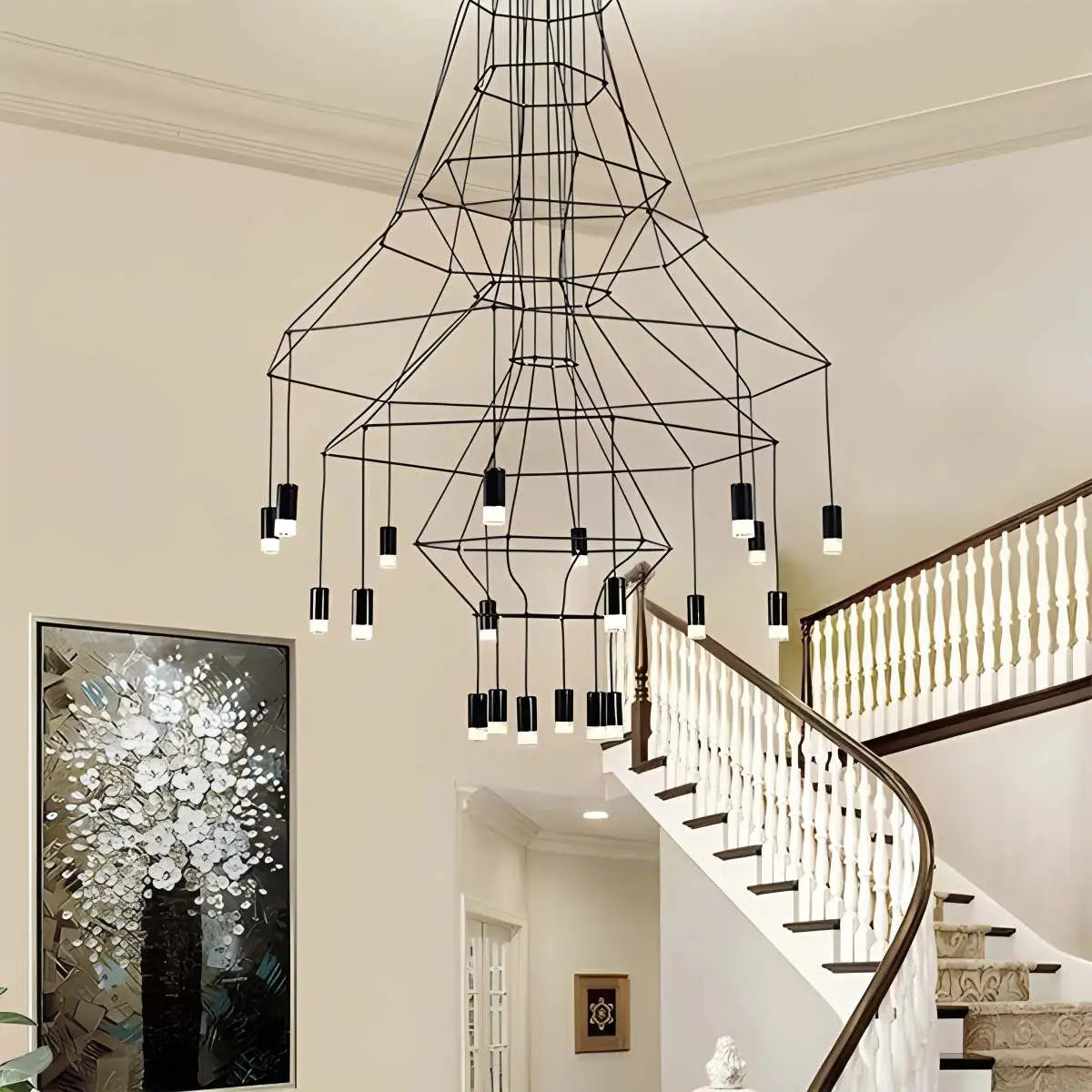 Eloer Wire Tiered Sculptural Chandelier