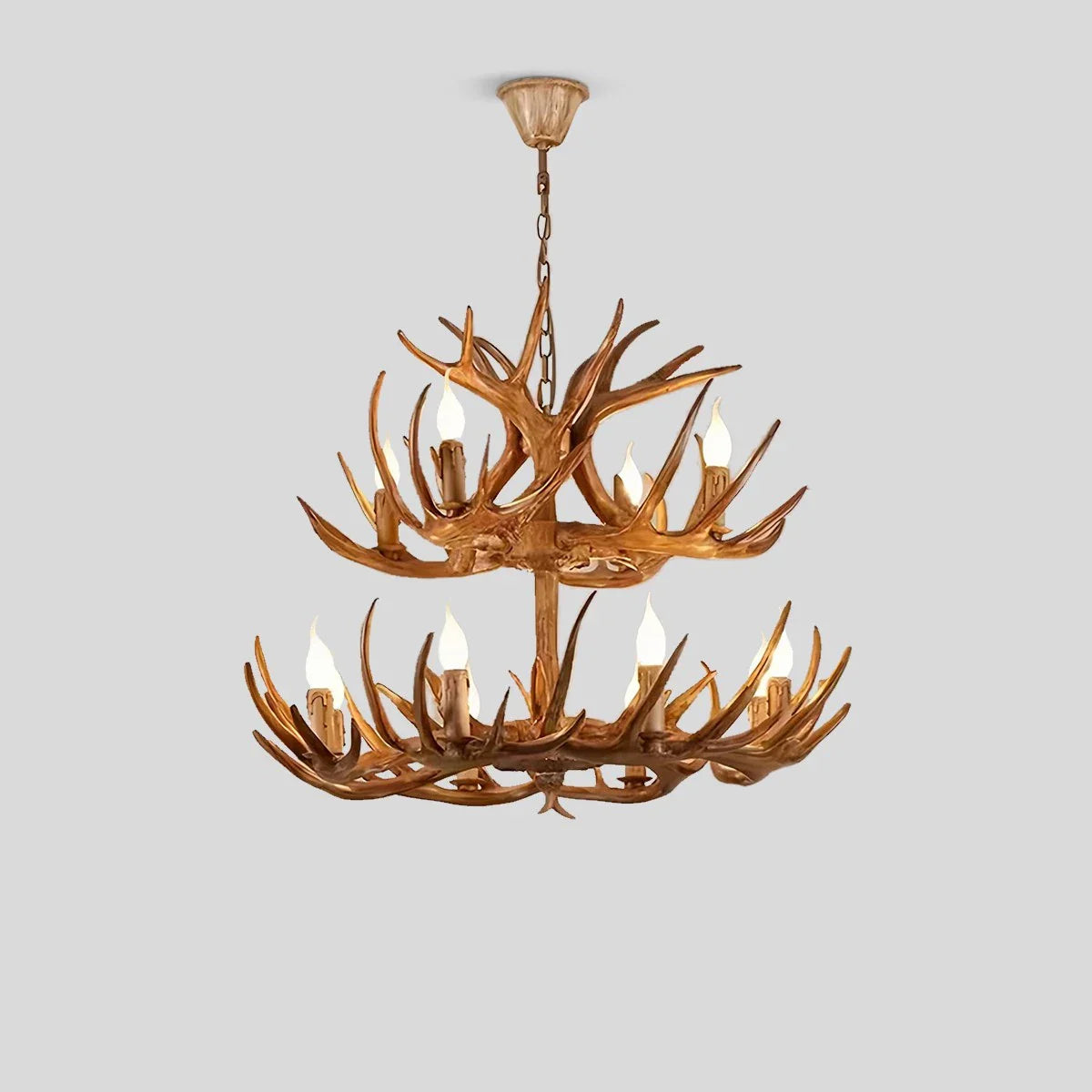 Eloer Antler Shape Resin Chandelier for Living Room