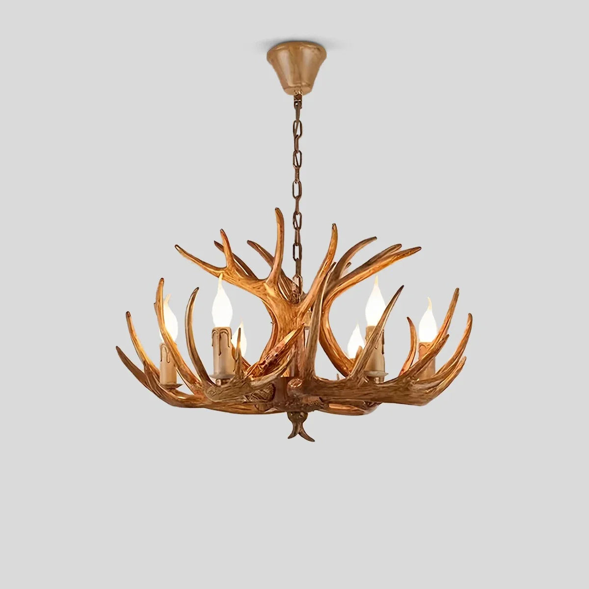 Eloer Antler Shape Resin Chandelier for Living Room