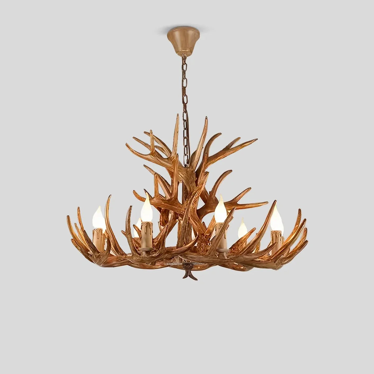 Eloer Antler Shape Resin Chandelier for Living Room