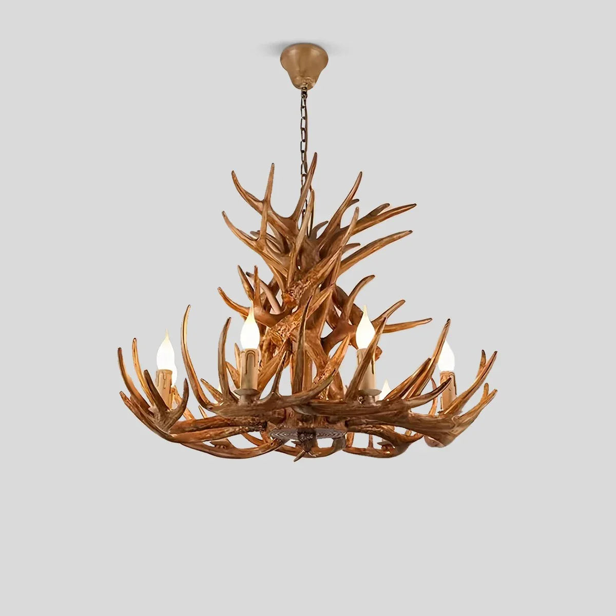 Eloer Antler Shape Resin Chandelier for Living Room