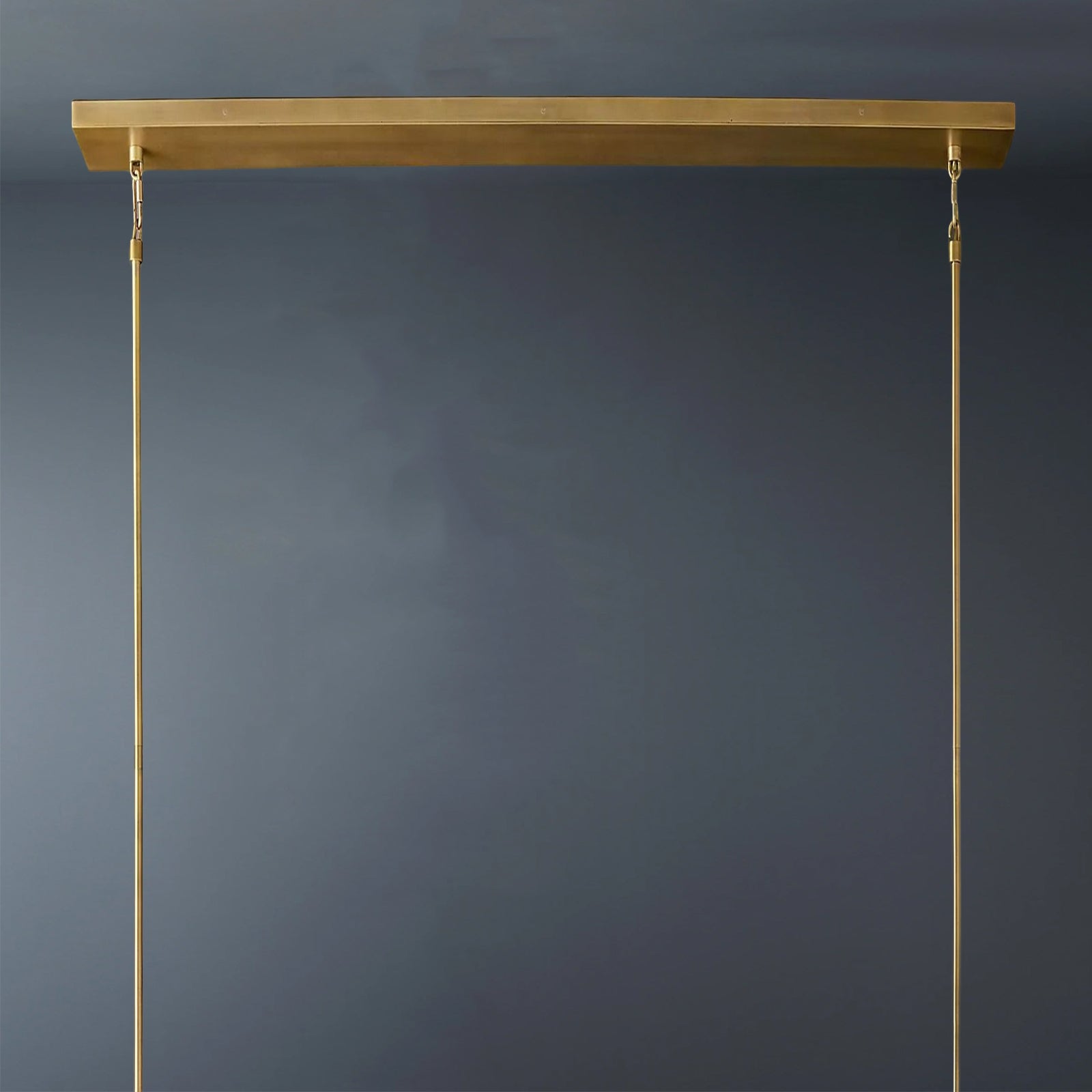 Boule De Crystal Ball Clear/Smoke Glass Linear Chandelier 48"