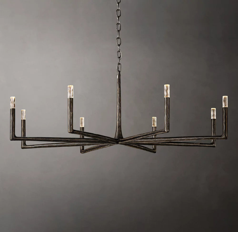 Thaddeus Round Chandelier 60" For Living Room-konalight