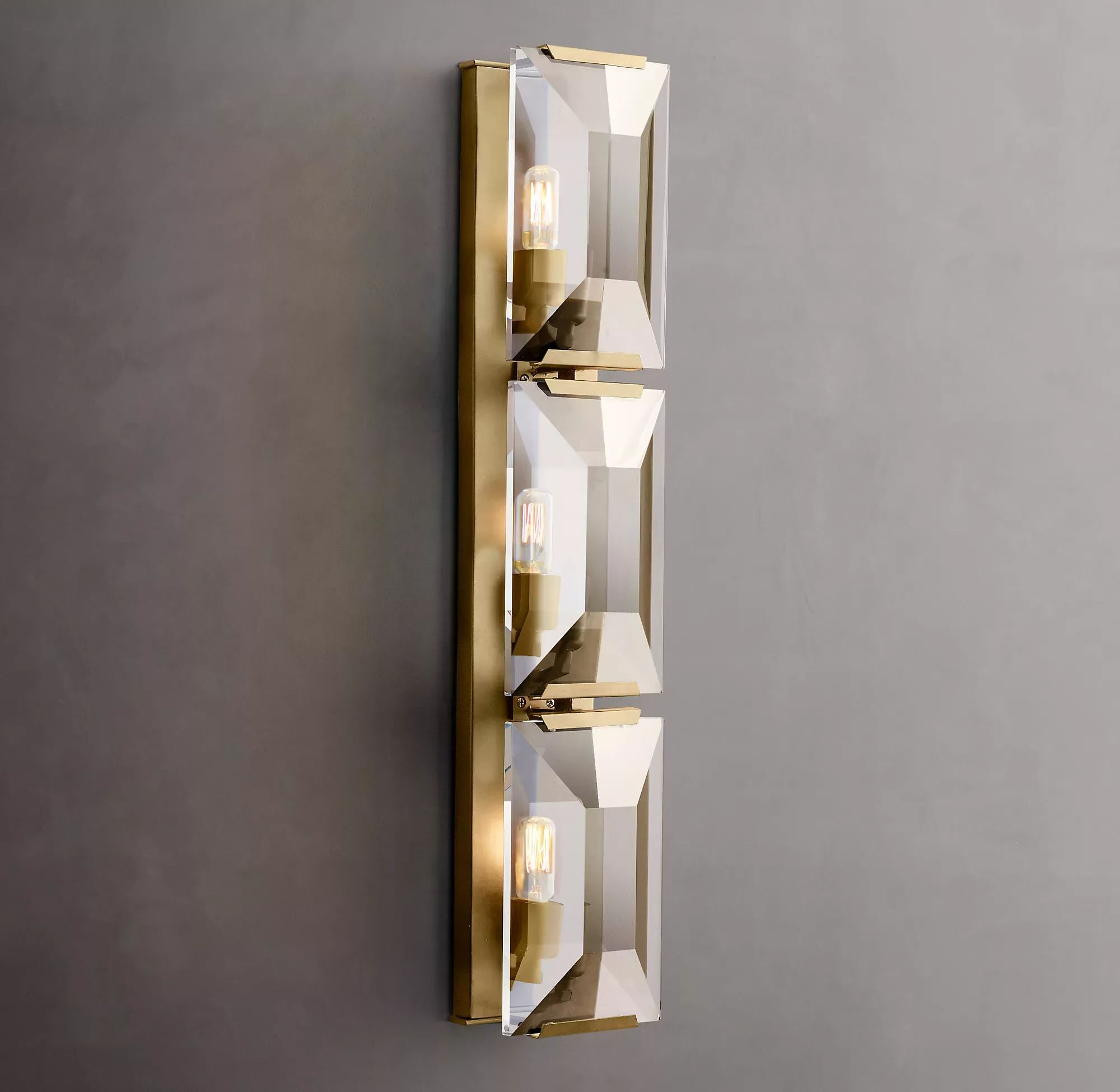 Harlow Crystal Triple Sconce-konalight