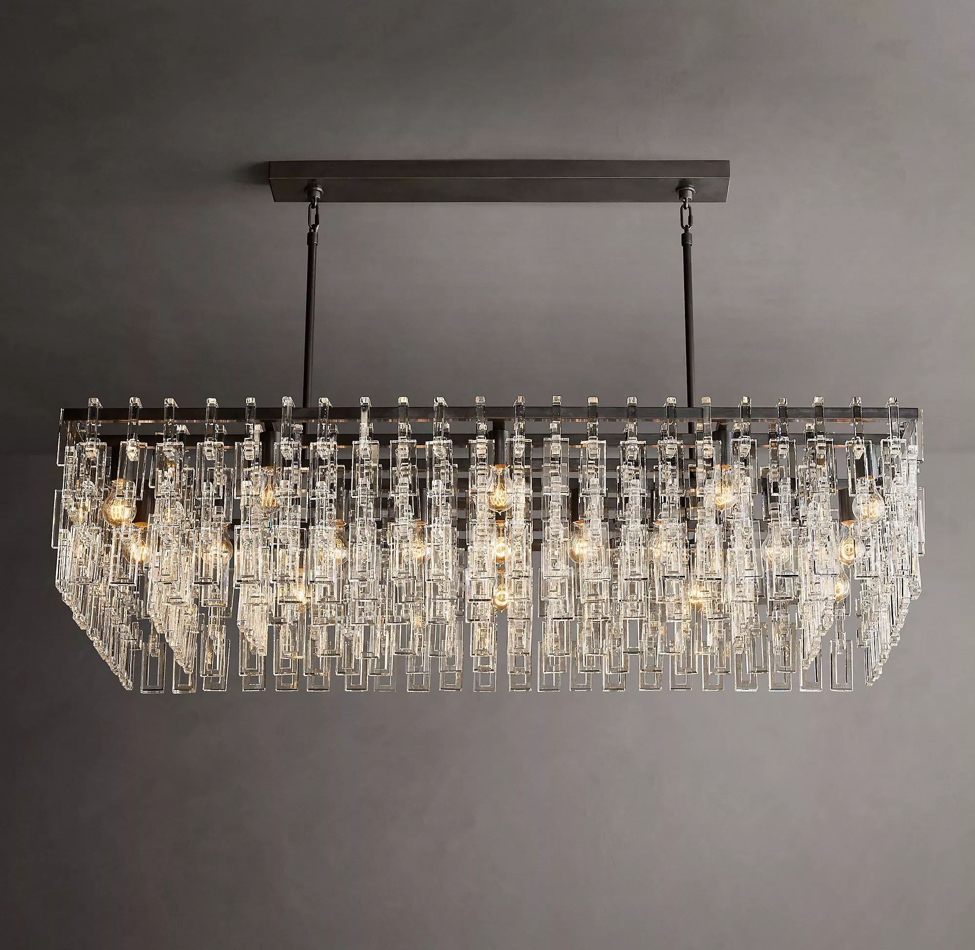 Marignan Rectangular Chandelier 60"