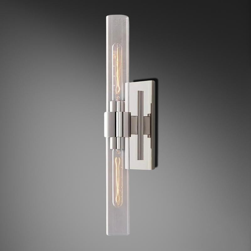 Bamcee Glass Shaded Linear Wall Sconce 23"H Modern Wall Lamp-konalight
