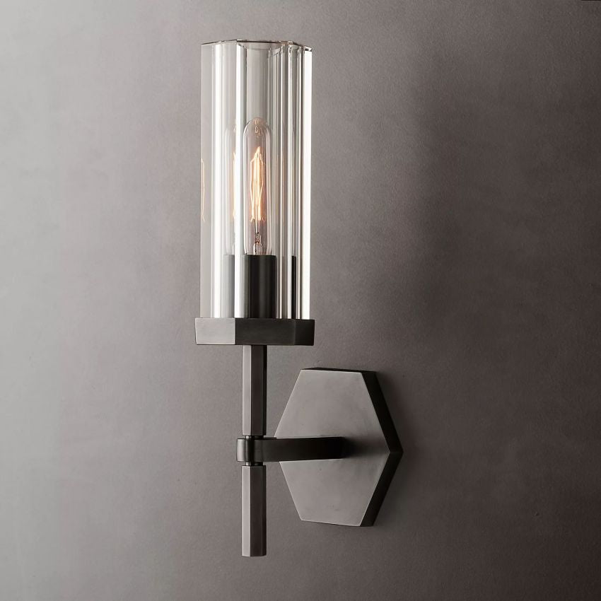 Bamcee Hexagonal Single Head Wall Sconce Modern Wall Lamp-konalight