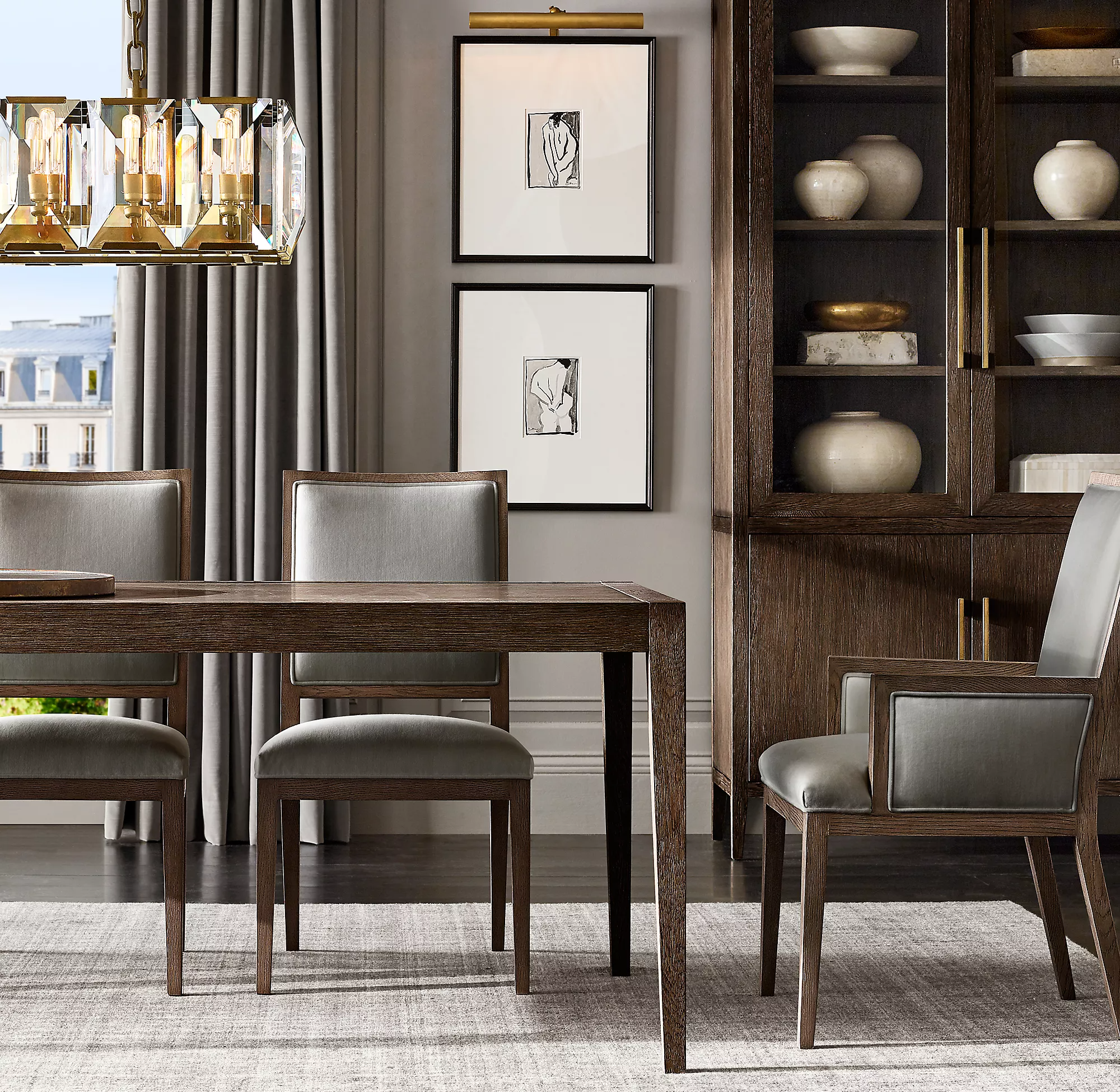 Harlow Crystal Rectangular Chandelier 54"/62"/74"-konalight