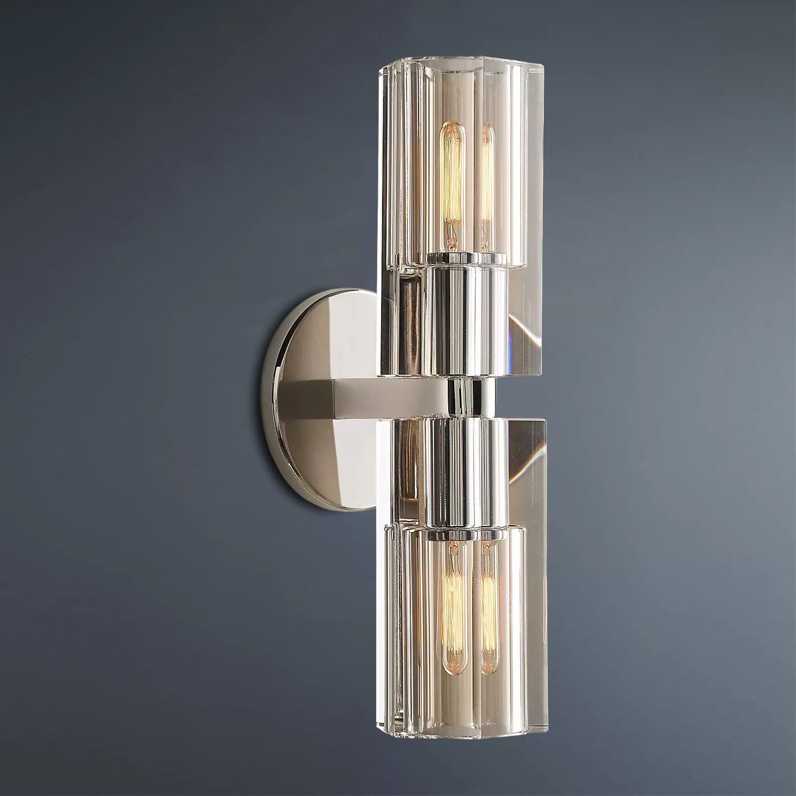Arcachon Brass Double Head Wall Sconce