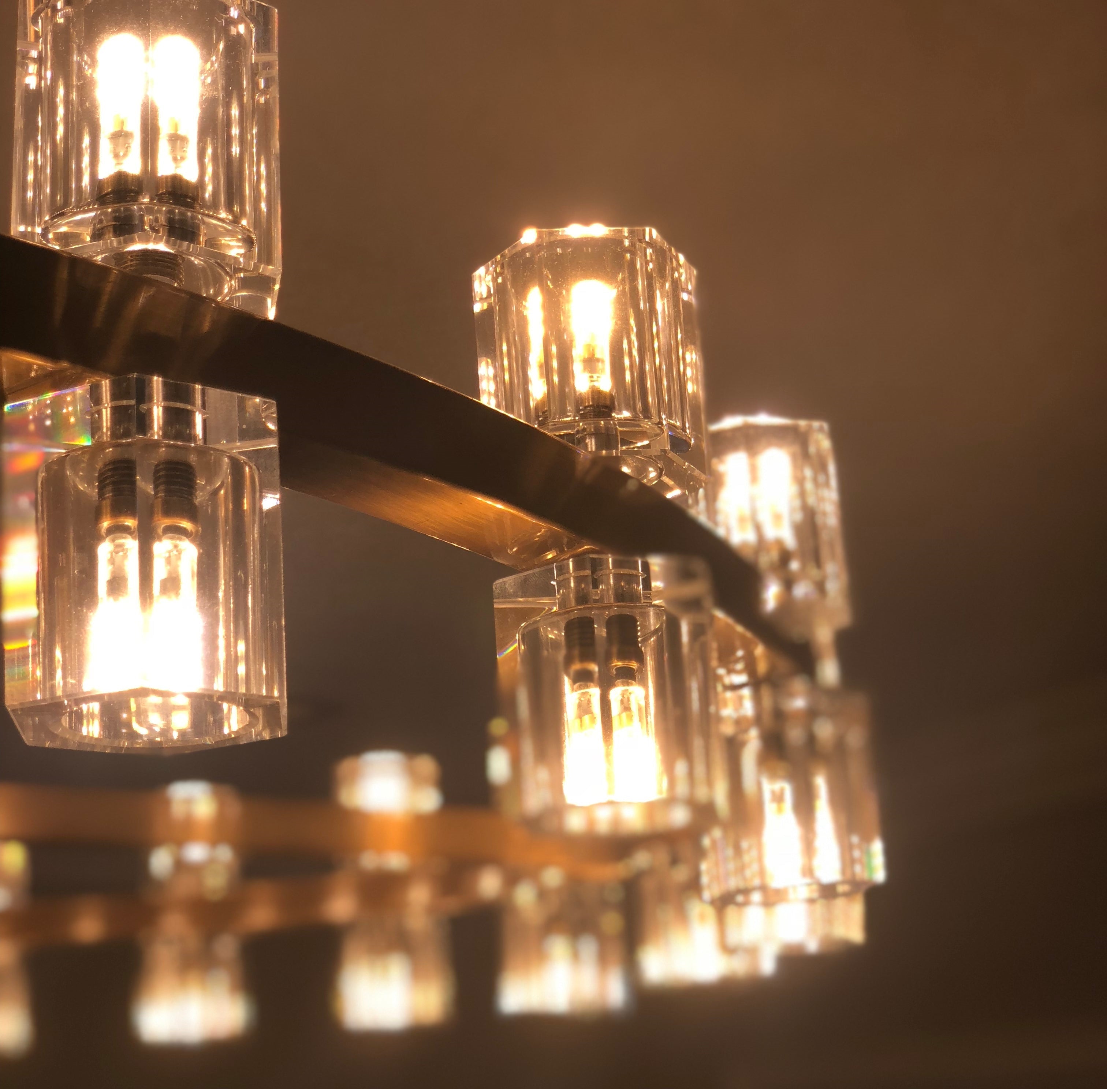 Arcachon Wine Cup Led Round Chandelier 48"-konalight