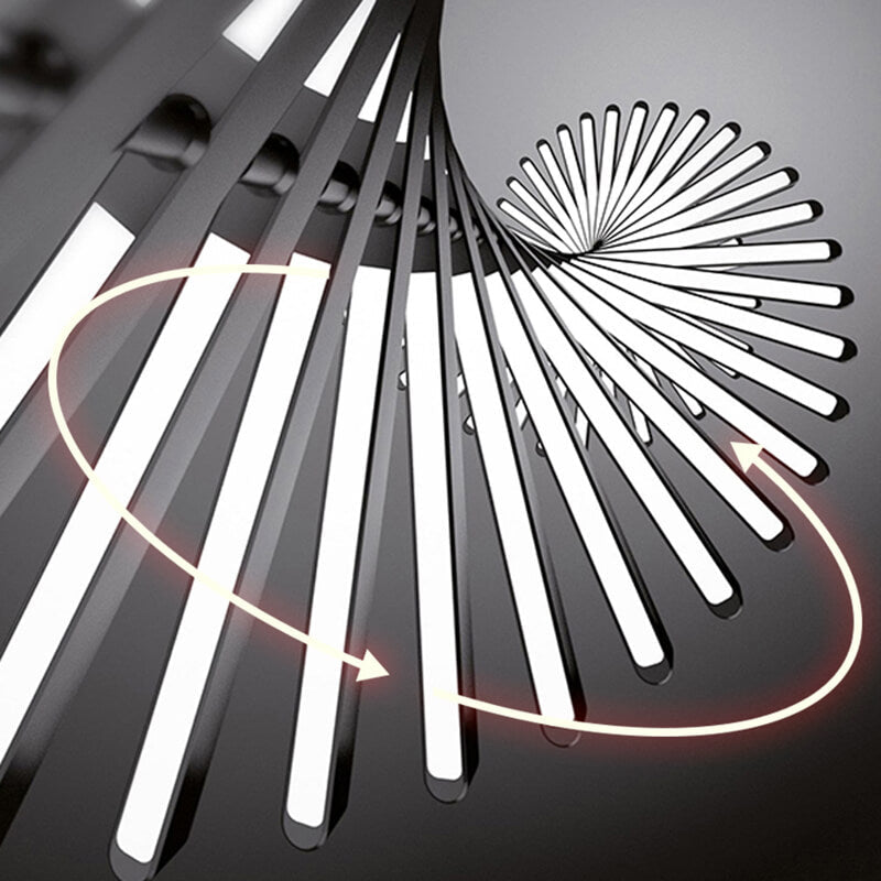 Eloer Linear Fish Bone Modeling Chandelier