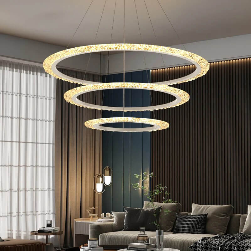 Eloer Light Luxury Ring Chandelier for Living Room