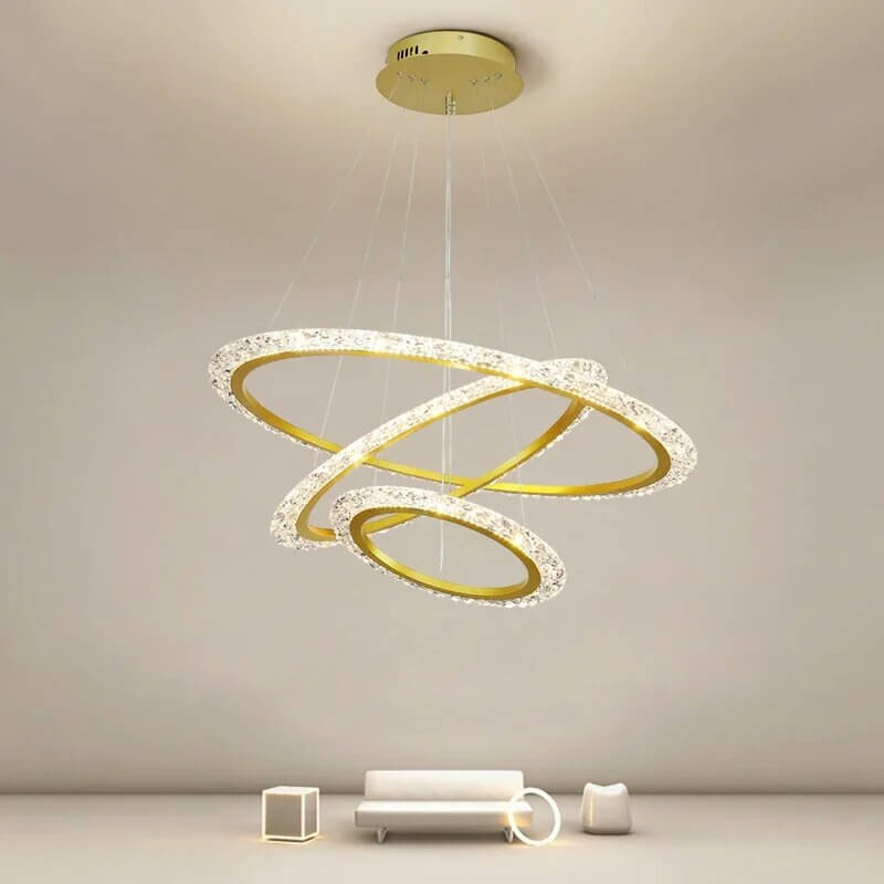 Eloer Light Luxury Ring Chandelier for Living Room