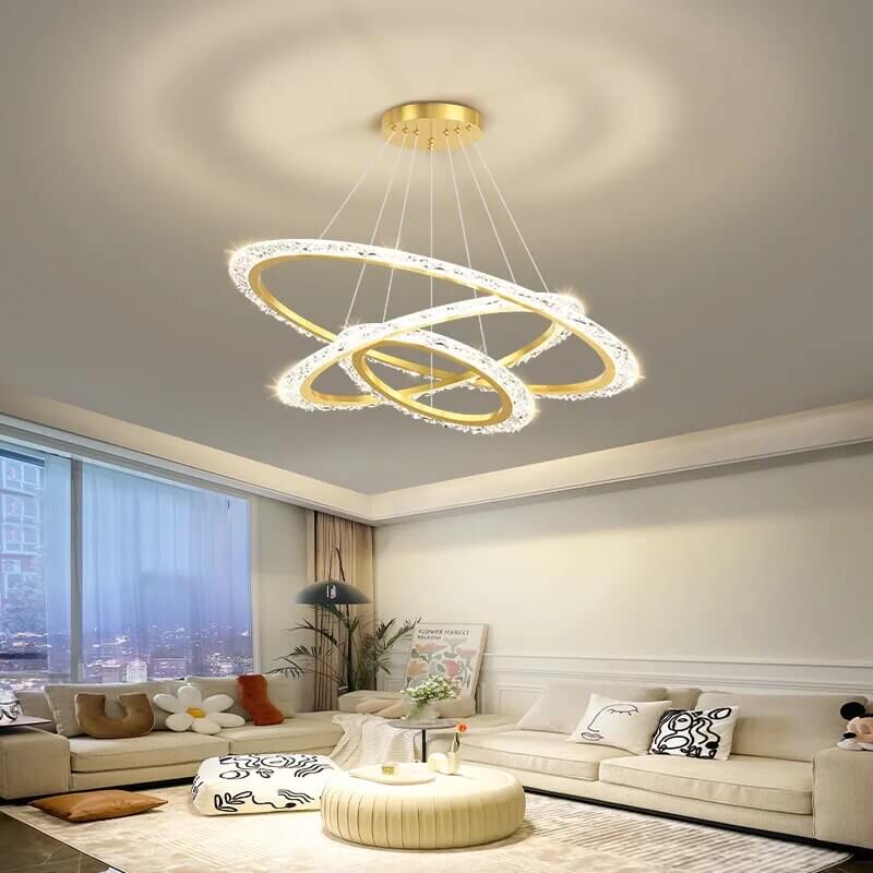 Eloer Light Luxury Ring Chandelier for Living Room