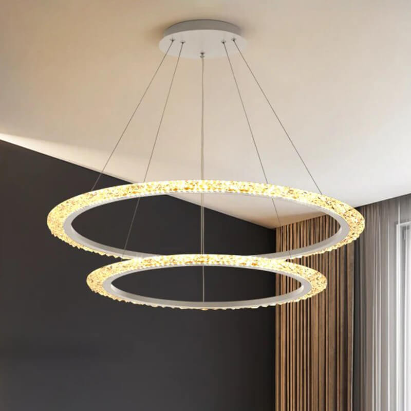 Eloer Light Luxury Ring Chandelier for Living Room