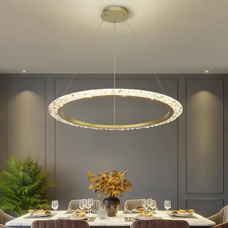 Eloer Light Luxury Ring Chandelier for Living Room